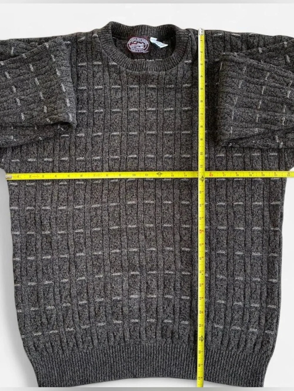 90s Victoria Dry Goods Brown Blend Knit Sweater Preppy Classic Grandpa Crewneck